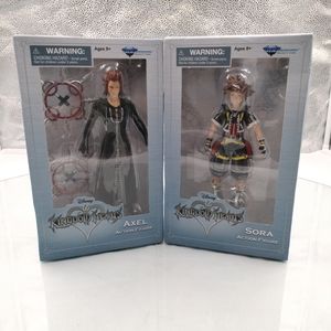 2017 Disney Kingdom Heart's Axel & Sora(Black & Yellow) Action Figures